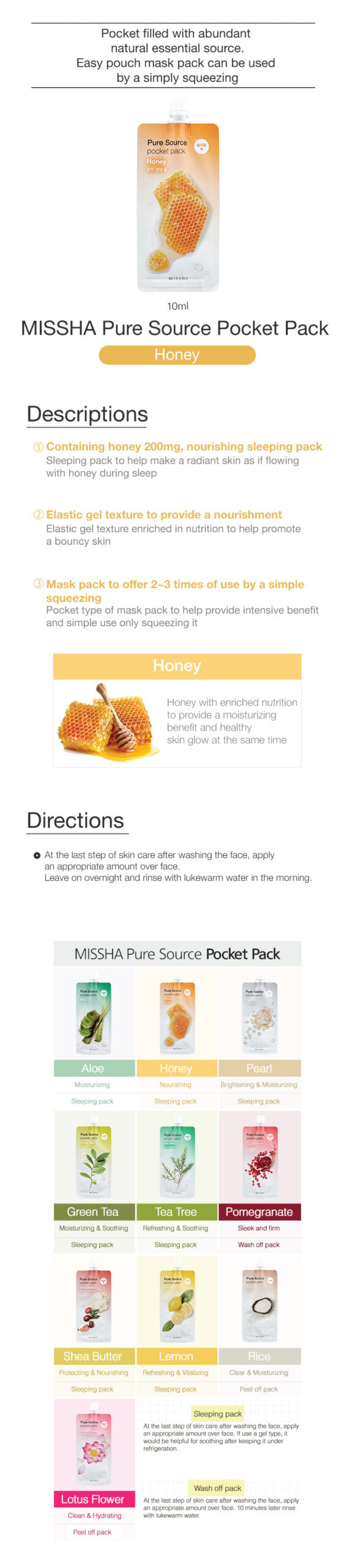MISSHA Pure Source Pocket Pack Honey 10ml-1
