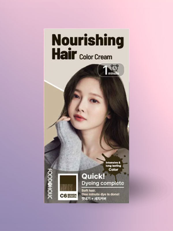 Foodaholic Nourishing Sepia Color Cream 1min C6 Light Natural Brown-0