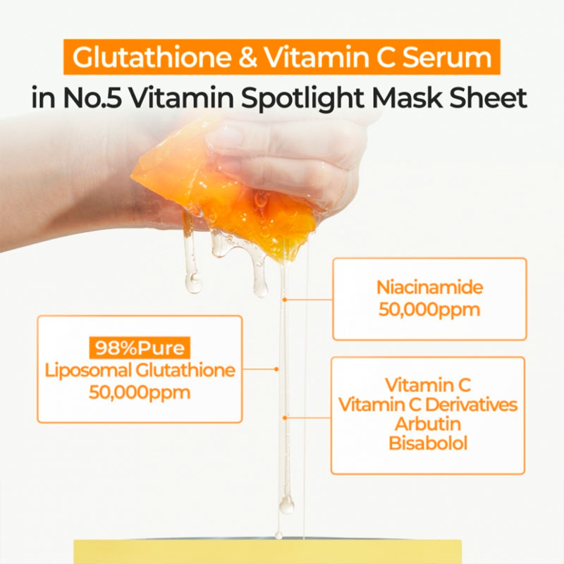 numbuzin No.5 Vitamin Spotlight Sheet Mask-3